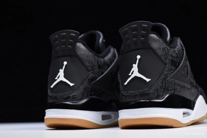 Rep Onekick Black Retro Air 4 Jordan CI1184-001 Laser 0623